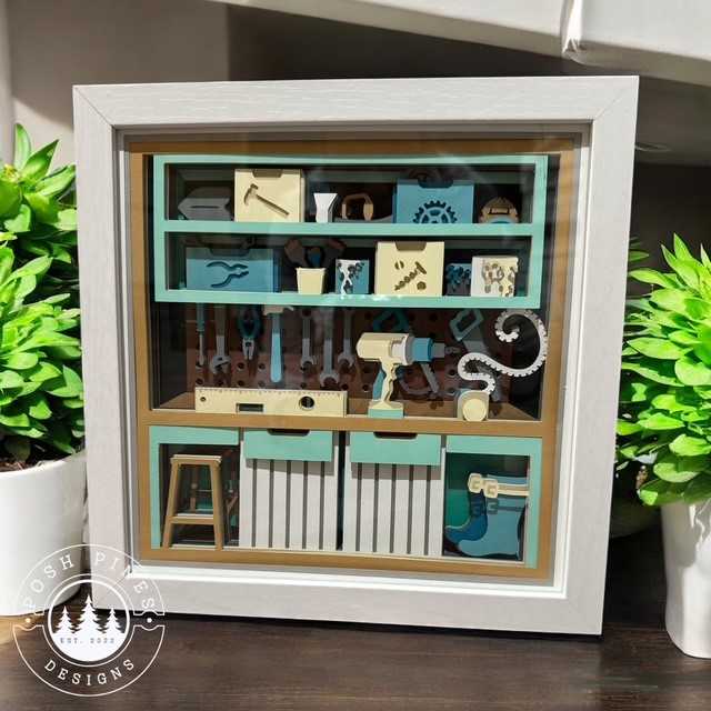 Dad's Workbench 3D Shadow Box