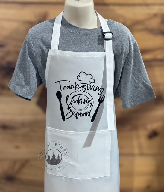 Family Thanksgiving Cooking Squad Aprons