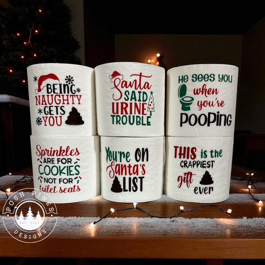 Christmas Toilet Paper Gag Gift