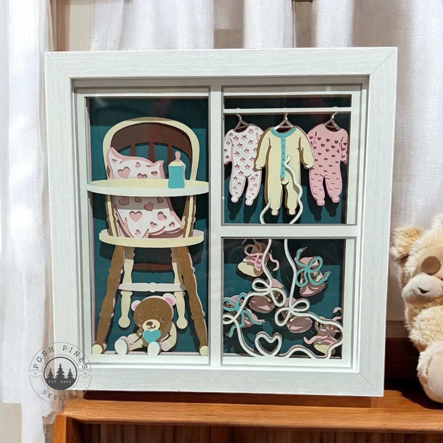 Baby Onsie 3D Shadow Box