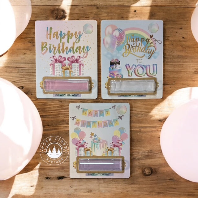 Adult Birthday Money Gift Card