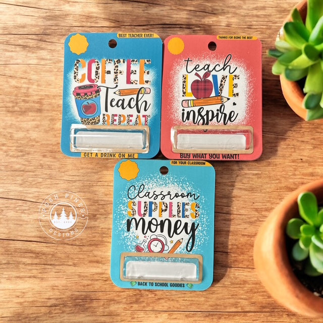 Teacher Money Gift Card