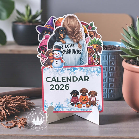 Dachshund Desk Calendar